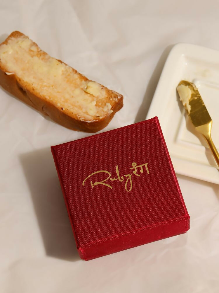 Kundan Gold plated Trillion cut Ring - Ruby Raang | Swadesiicart
