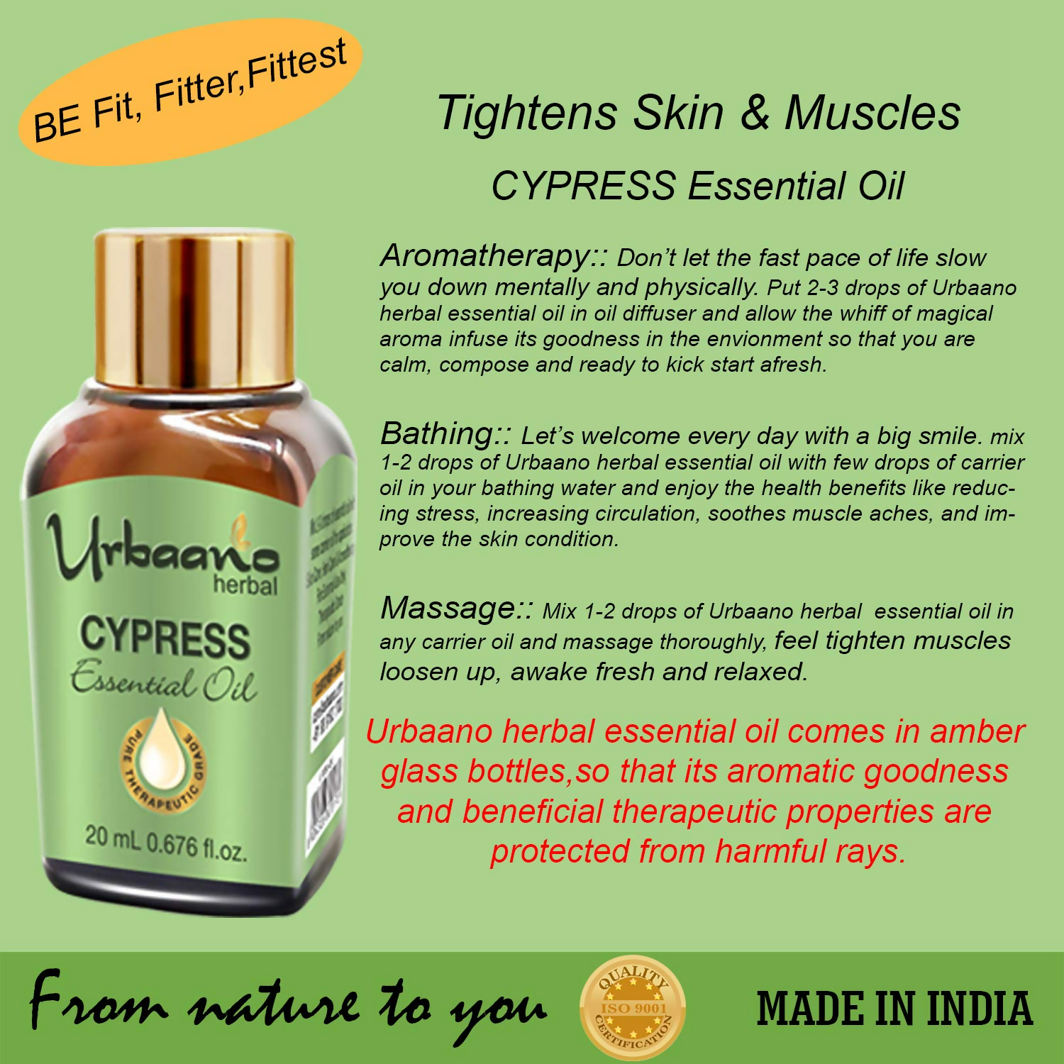 Urbaano Herbal Cypress Essential Oil  Grab2Buy Urbaano Herbal Grab2Buy