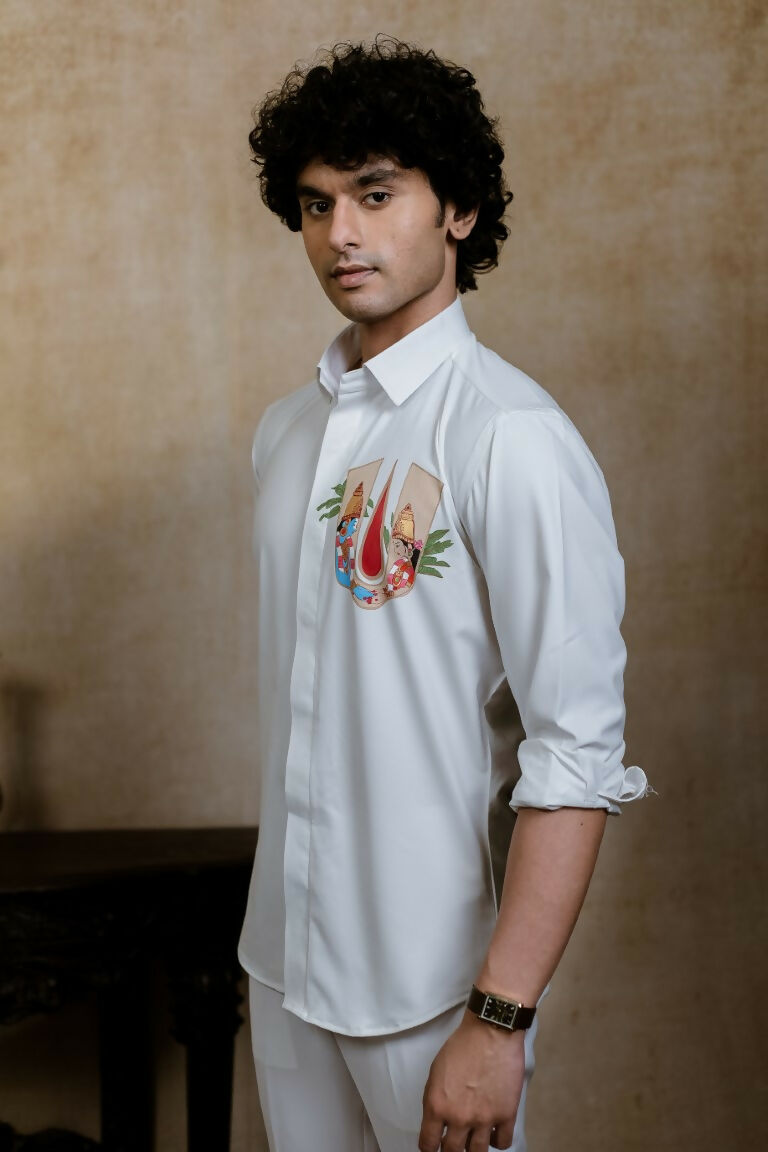 4Way White Chitra Srinivasa Shirt By Hilo Design 