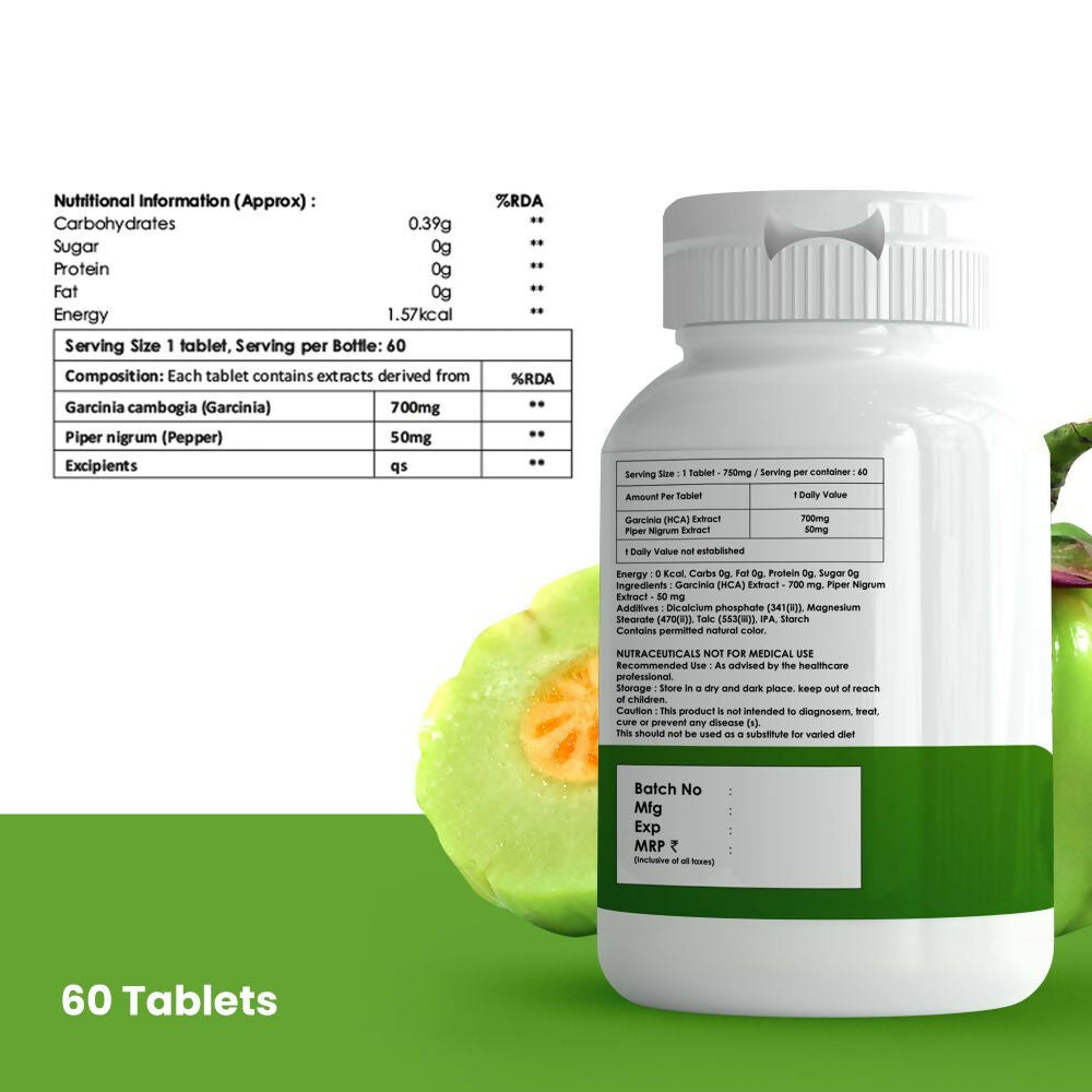 HappyMillions Garcinia & Pepper Weight Loss Tablets 