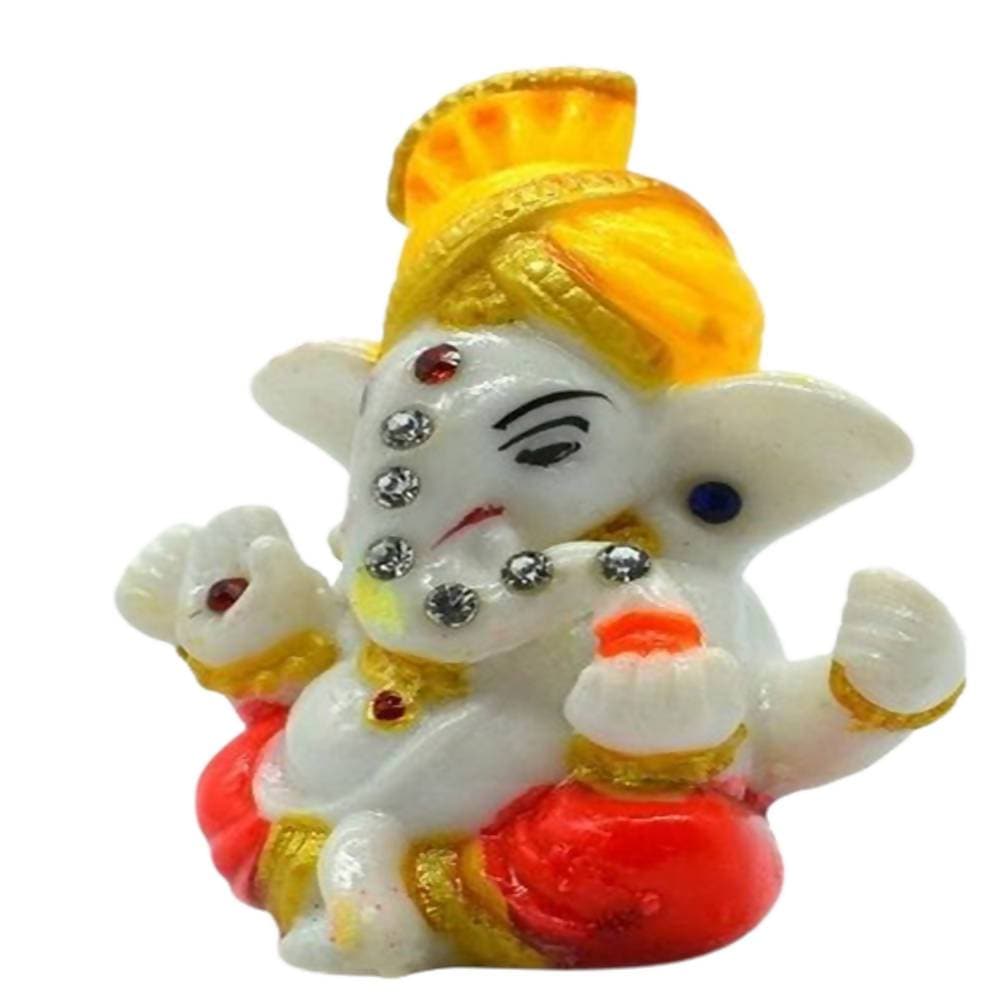 Puja N Pujari Pagadi Ganapati Idol For Car Dashboard