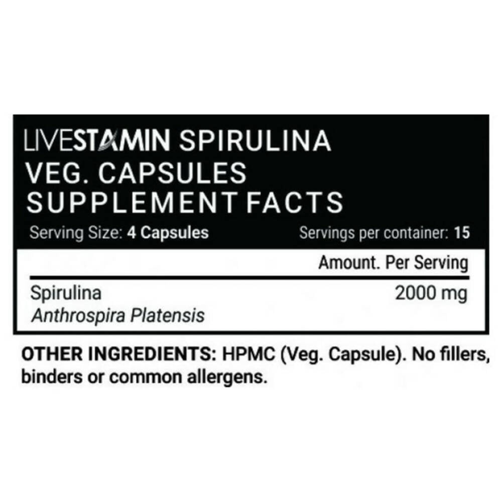 Livestamin Spirulina Capsules - Grab2buy