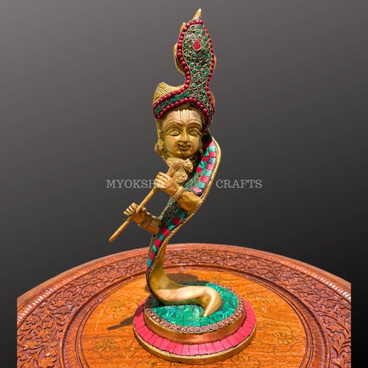 Brass Antique Krishna Idol - Grab2buy