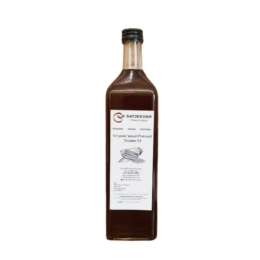 Satjeevan Organic Wood-Pressed Sesame Oil - Grab2buy