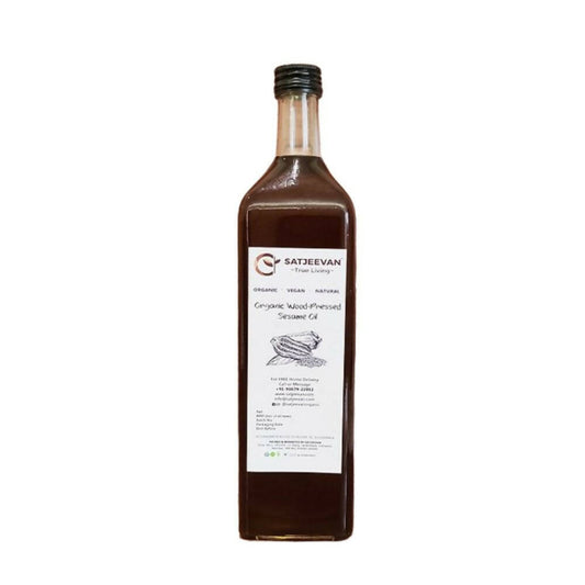 Satjeevan Organic Wood-Pressed Sesame Oil - Grab2buy