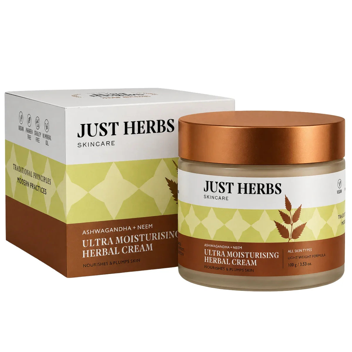 Ultra Moisturising Herbal Cream with Ashwagandha and Neem 