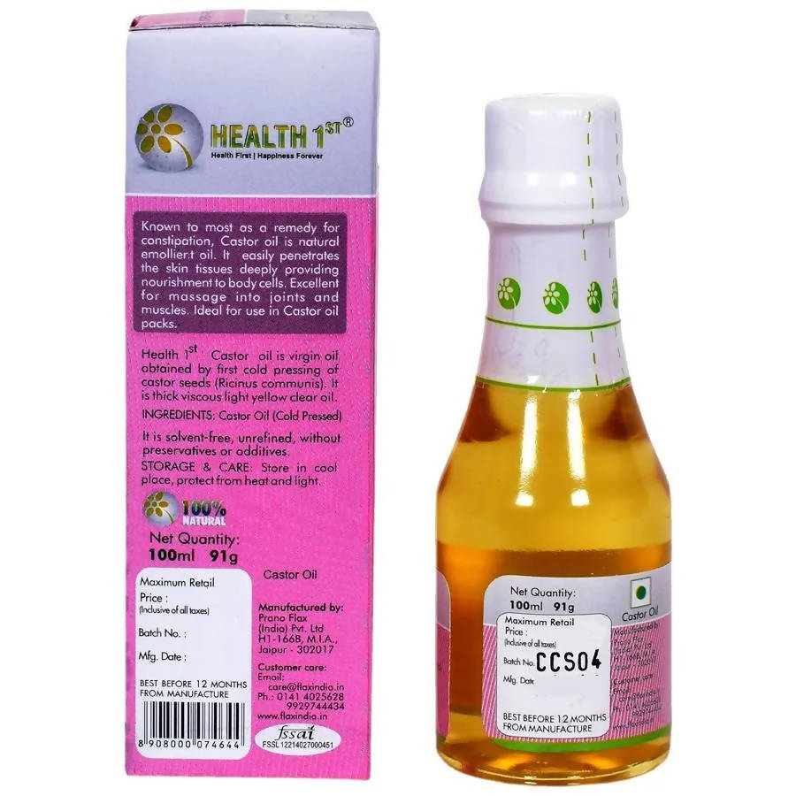Health 1st Cold Pressed Castor Oil - Grab2buy