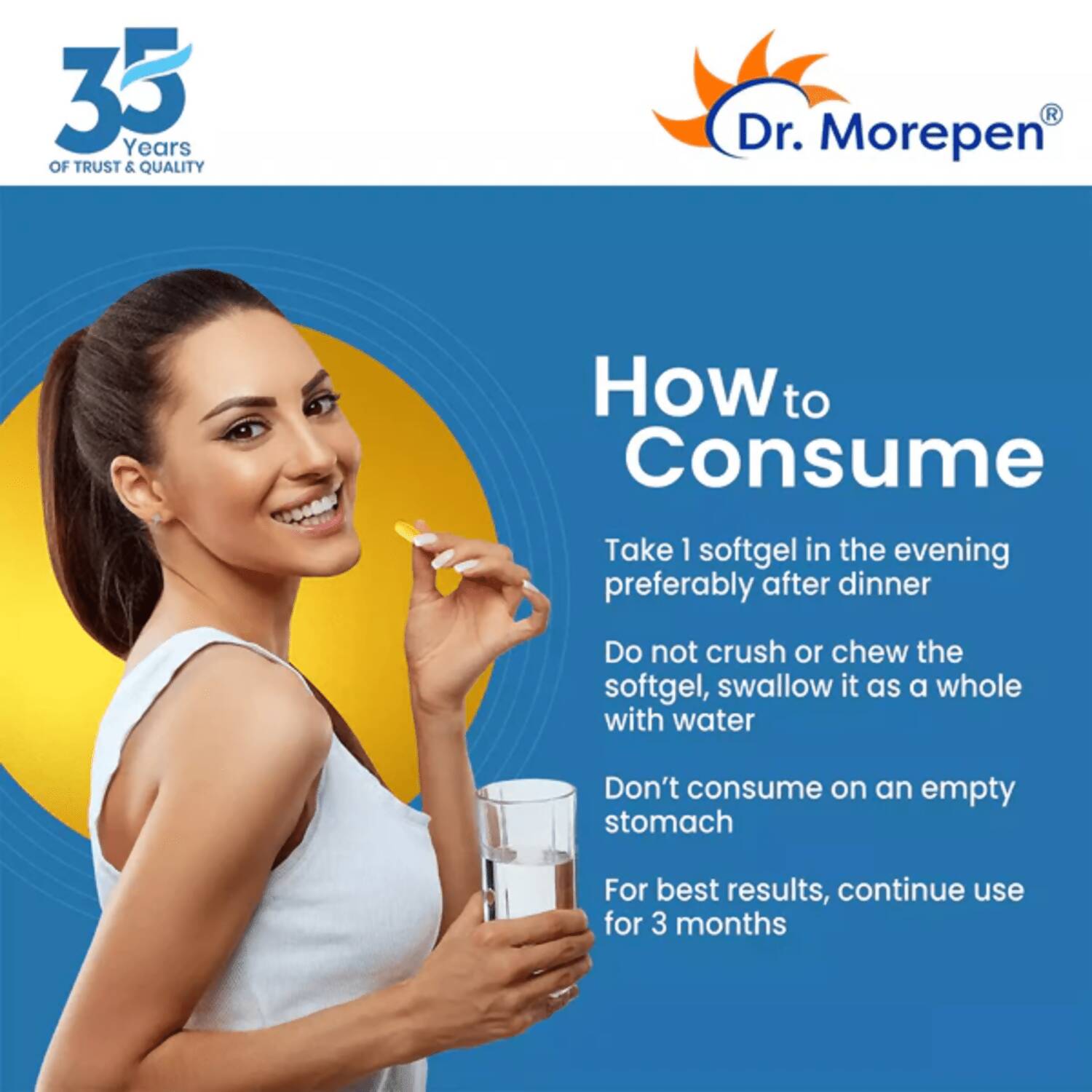 Dr. Morepen Multivitamin Women Tablets and Omega 3 Deep Sea Fish Oil Softgels Combo - Grab2buy