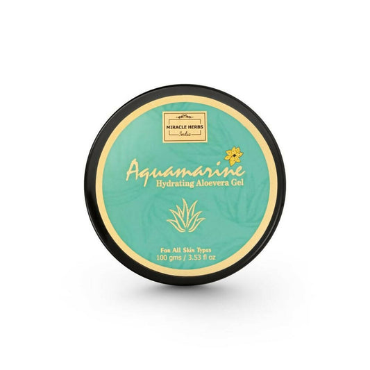 Miracle Herbs Aquamarine Hydrating Aloevera Gel Nourished & Moisturized, Non-Sticky - Green 