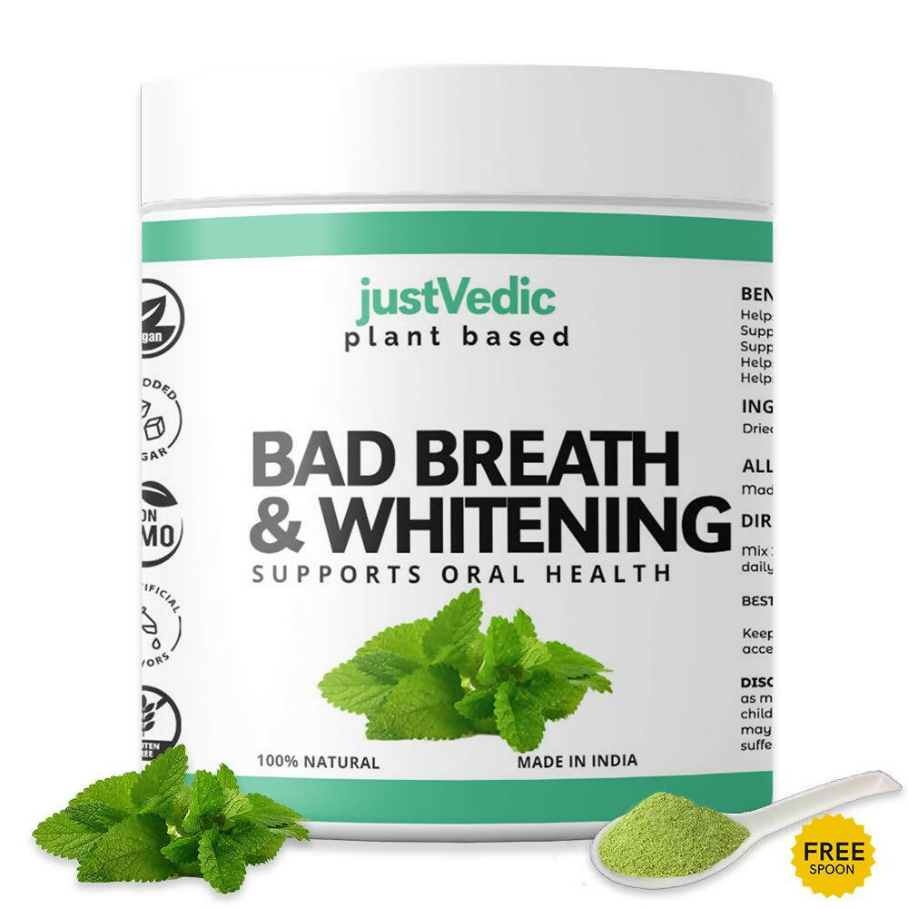 Just Vedic Bad Breath & Whitening Drink Mix 