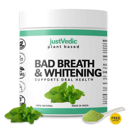 Just Vedic Bad Breath & Whitening Drink Mix 