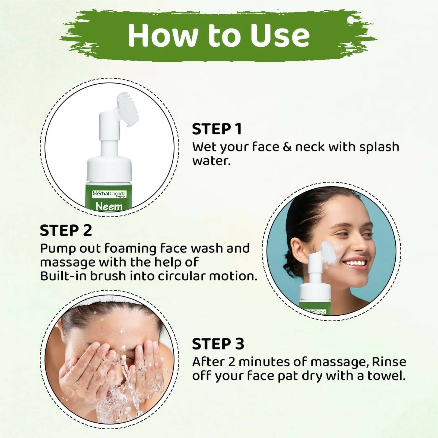 Herbal Canada Neem Foaming Face Wash 