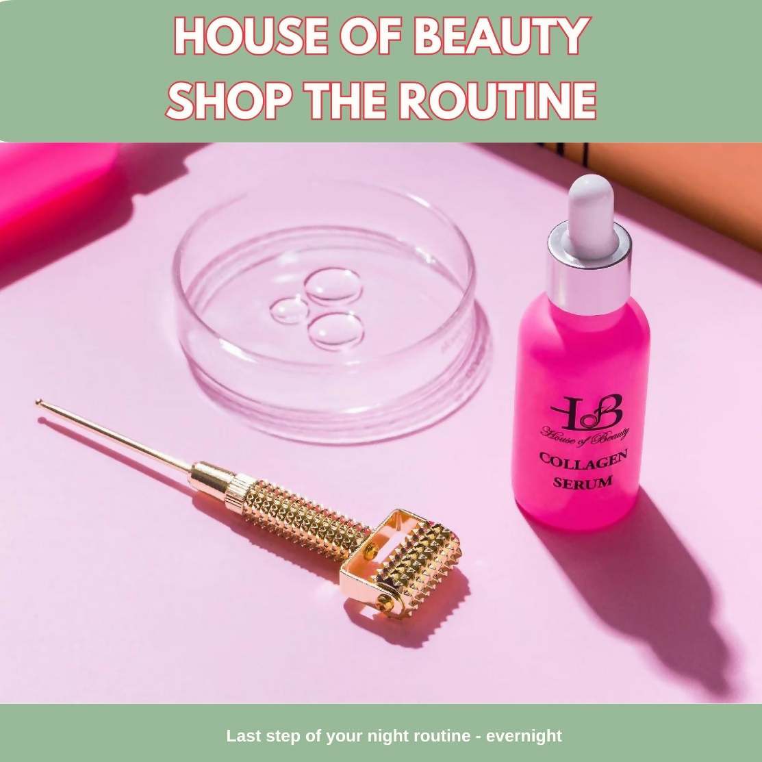 House of Beauty Gold Collagen Roller 